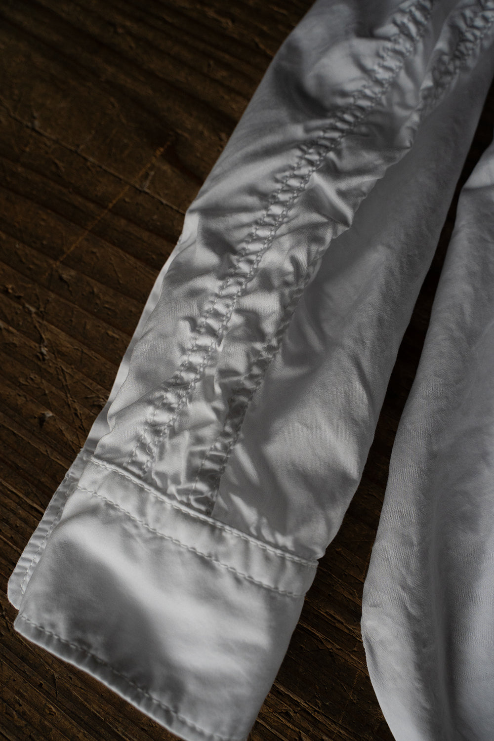 SH01B ボックスレギュラー2本針シャツ(WHITE)