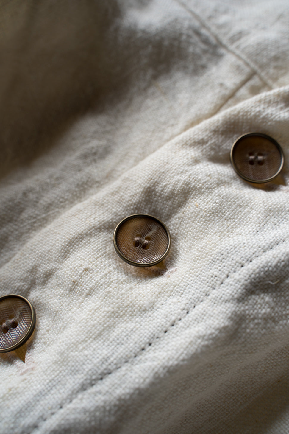 【ラスト1点】Canvas Linen Straight Pants/キャンバスリネンストレートパンツ(WHITE)