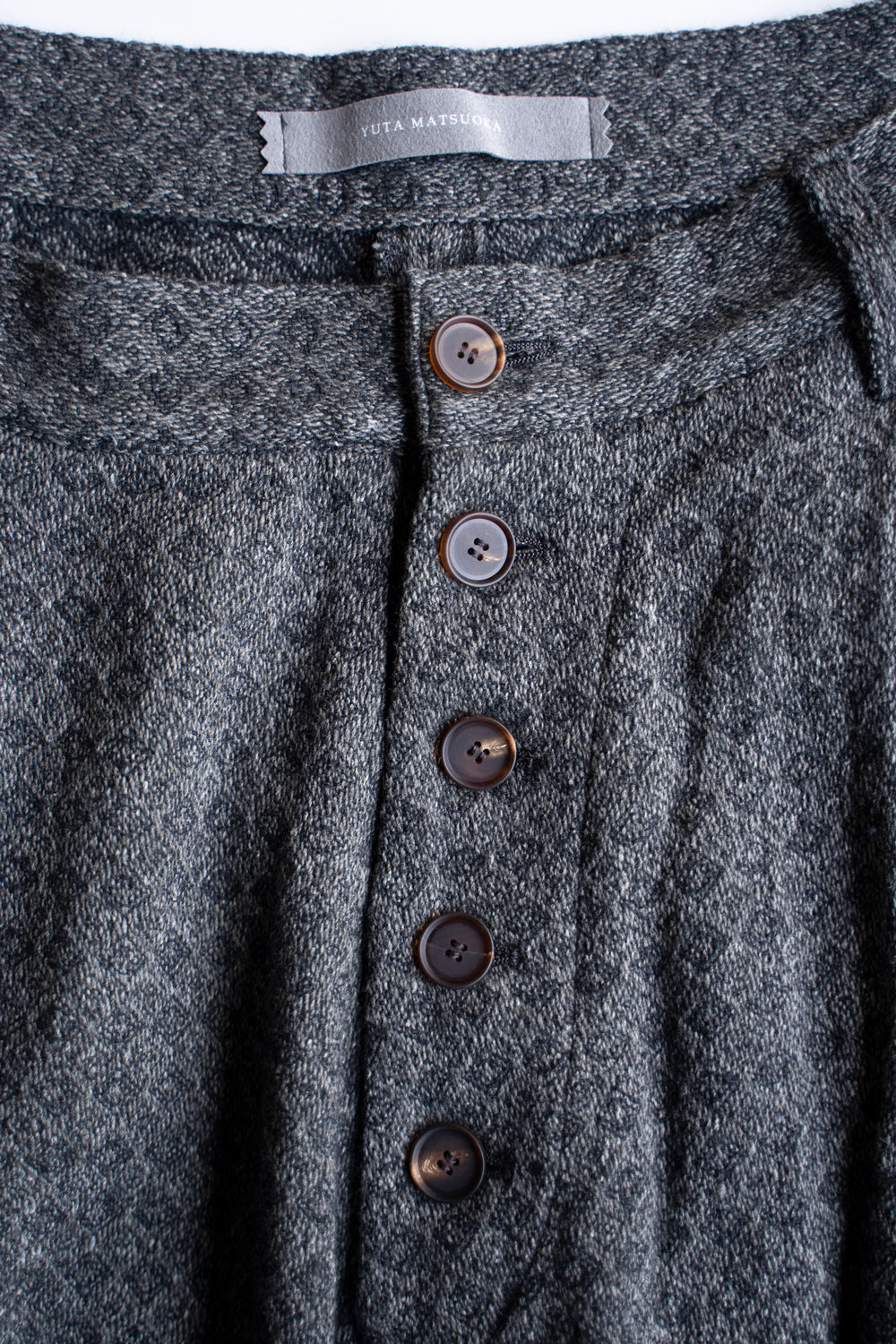 Square Dobby Cloth Straight Pants/スクエアドビークロスストレートパンツ(DARK GRAY)