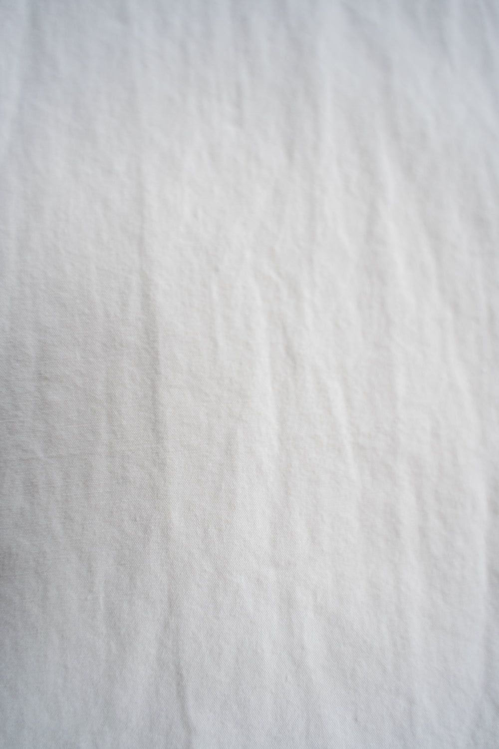 【ラスト1点】Broadcloth Cotton Collarless Shirt/ブロードクロスコットンカラーレスシャツ(OFF WHITE)