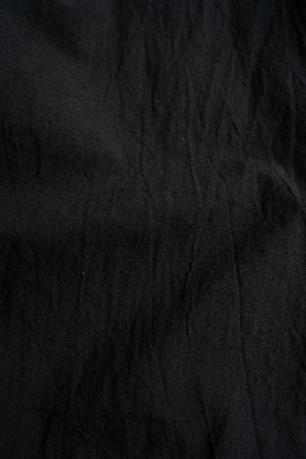 【ラスト1点】Sheeting Dyed Plain Weave Circle Pants/シーチングダイドプレーンウィーブサークルパンツ(BLACK)