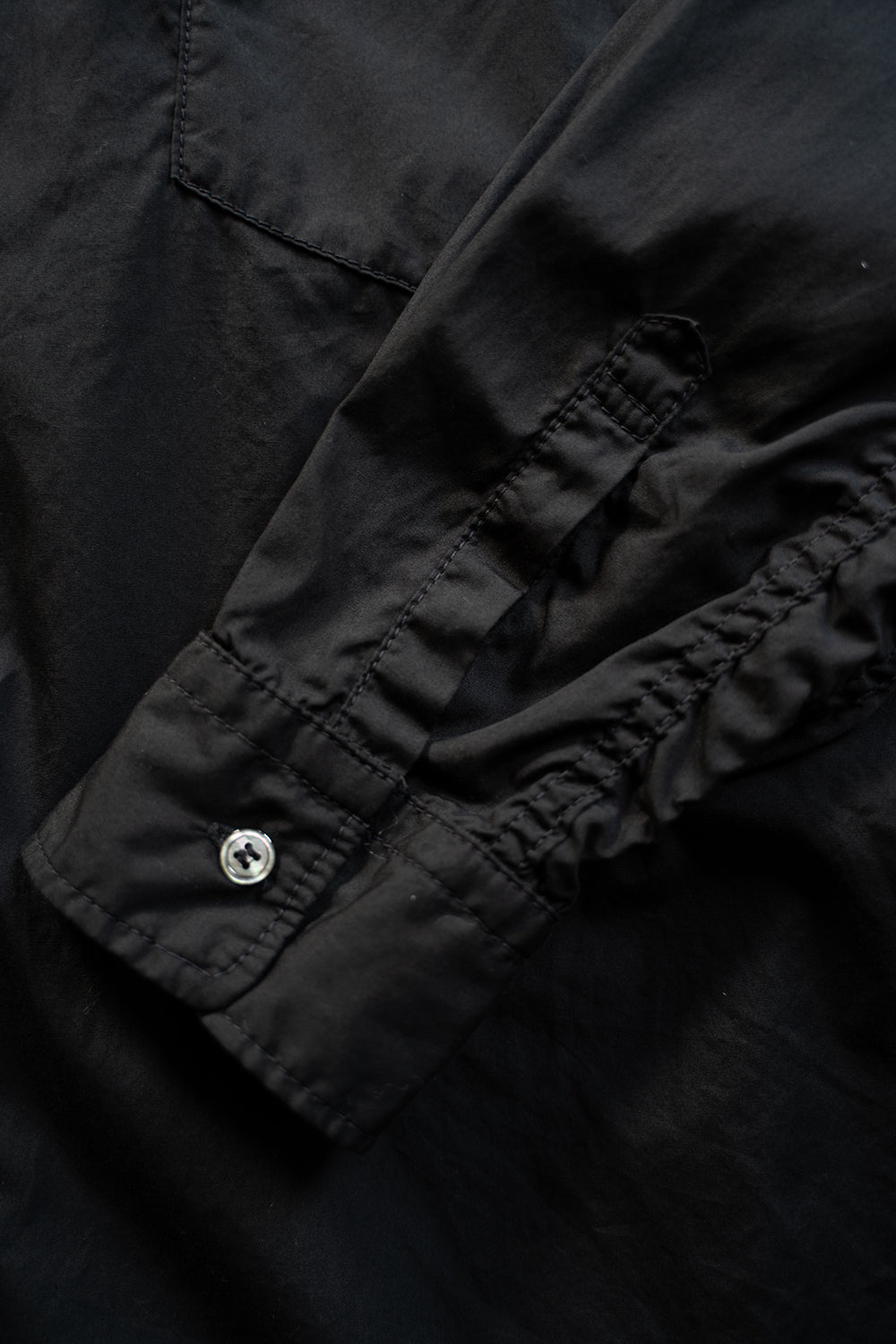 【ラスト1点】SH01B ボックスレギュラー2本針シャツ(BLACK)