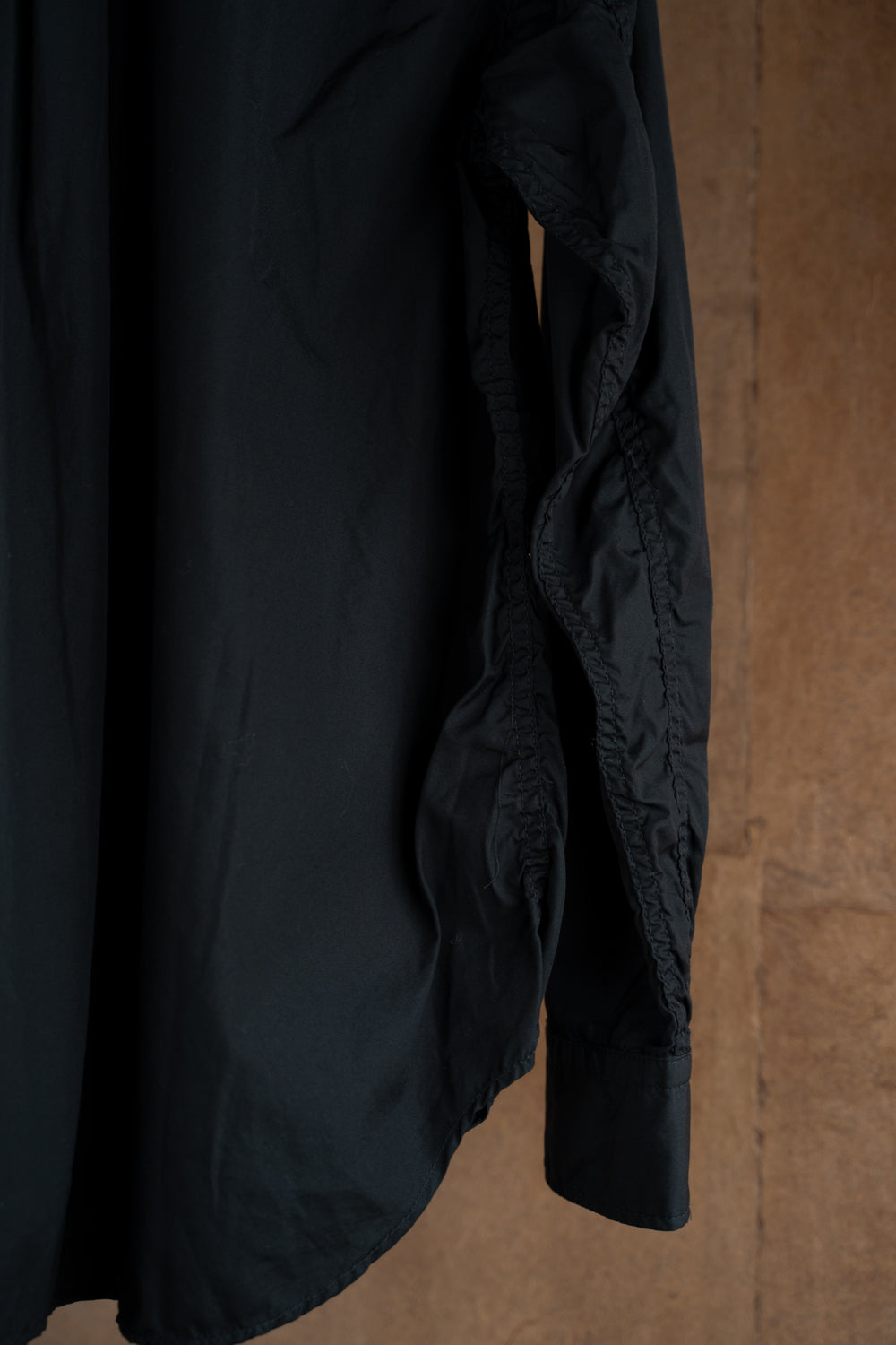 【ラスト1点】SH01B ボックスレギュラー2本針シャツ(BLACK)