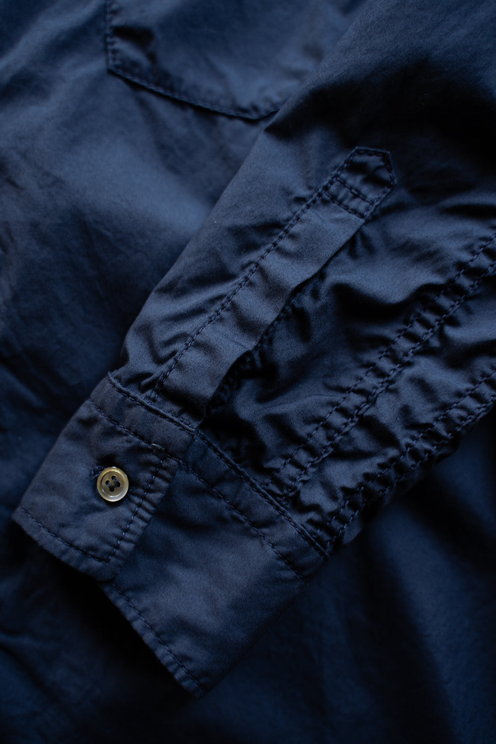 SH01B ボックスレギュラー2本針シャツ(NAVY)