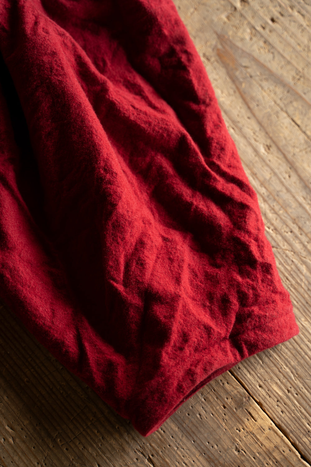 【ラスト1点】Randomly Felted Fabric Circle Pants//ランダムリーフェルトファブリックサークルパンツ(RED)