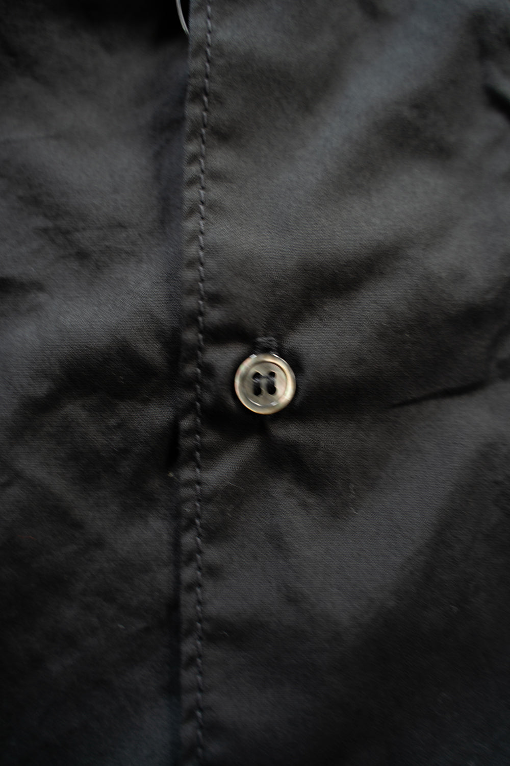 SH04B ボックスワイド3本針シャツ(BLACK)