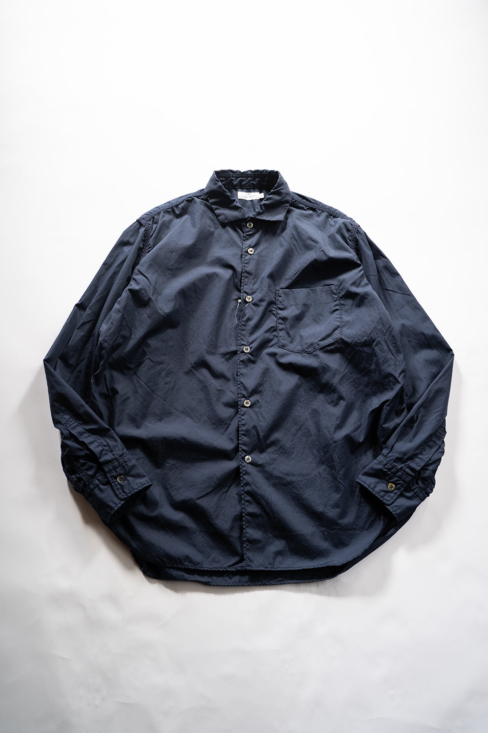 SH04B ボックスワイド3本針シャツ(NAVY)