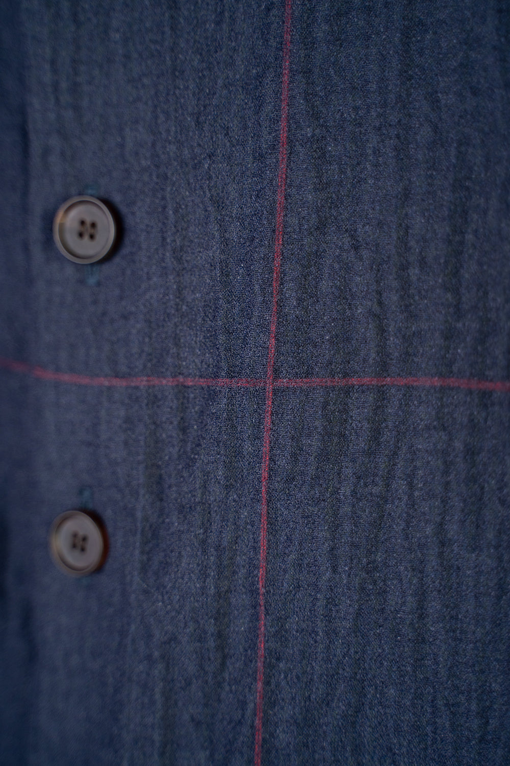 【ラスト1点】Shearling Twill Check Shadow Panel Shirt/シャーリングツイルチェックシャドウパネルシャツ(NAVY GREEN)