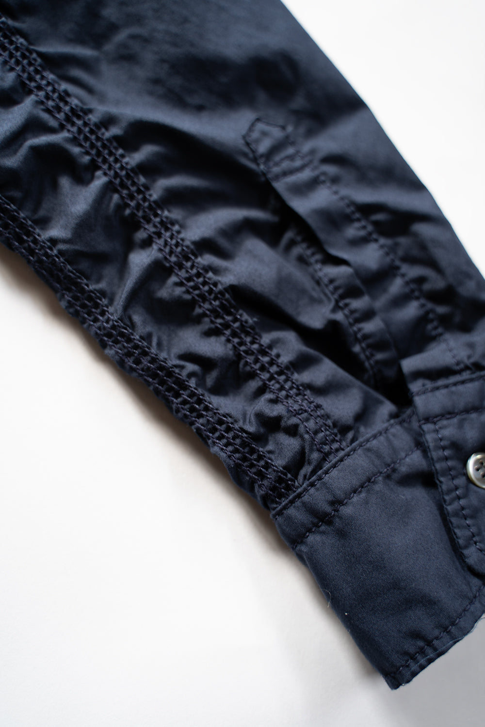 SH04B ボックスワイド3本針シャツ(NAVY)