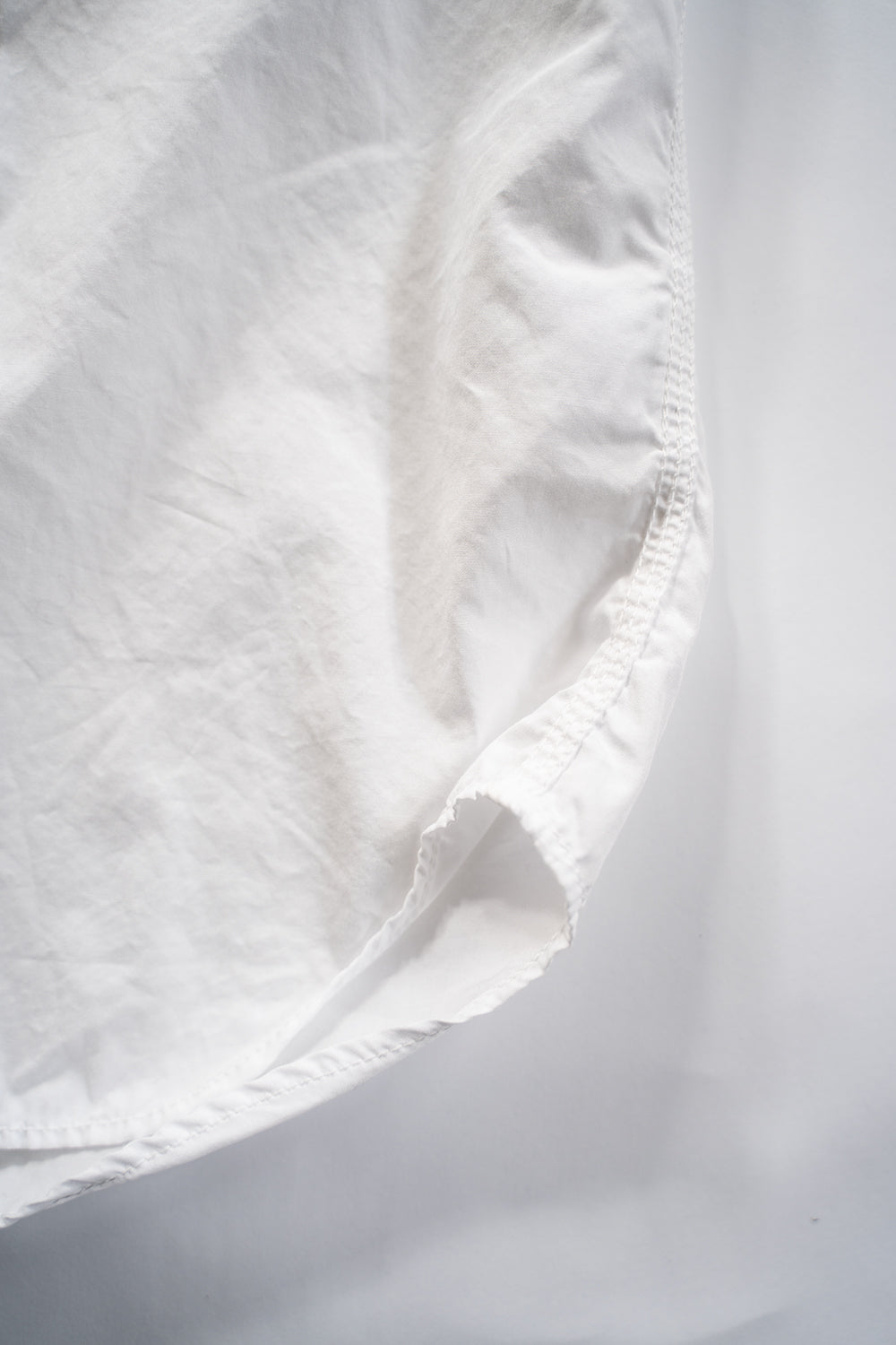 SH04B ボックスワイド3本針シャツ(WHITE)