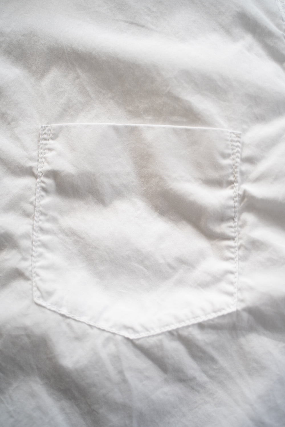 SH04B ボックスワイド3本針シャツ(WHITE)