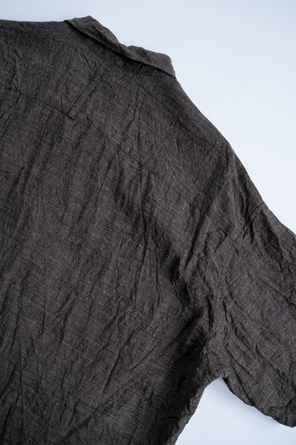 【ラスト1点】Back Flap H/S Shirts With Big Pockets”SH-052”-LC(BROWN)