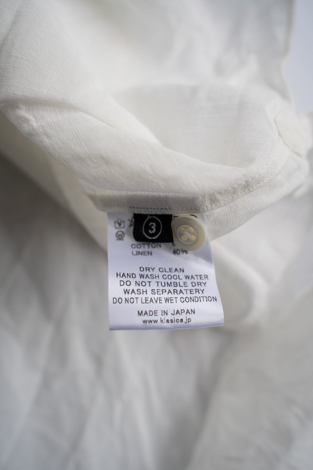 【ラスト1点】Relaxed Fit Classic Semi Long Shirts"SH-039"(WHITE)
