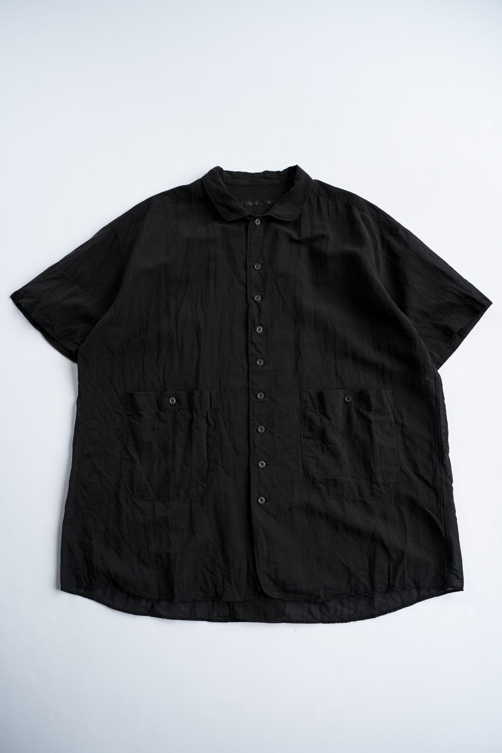 【ラスト1点】Back Flap H-S Shirts With Big Pockets”SH-052”-TW(BLACK)