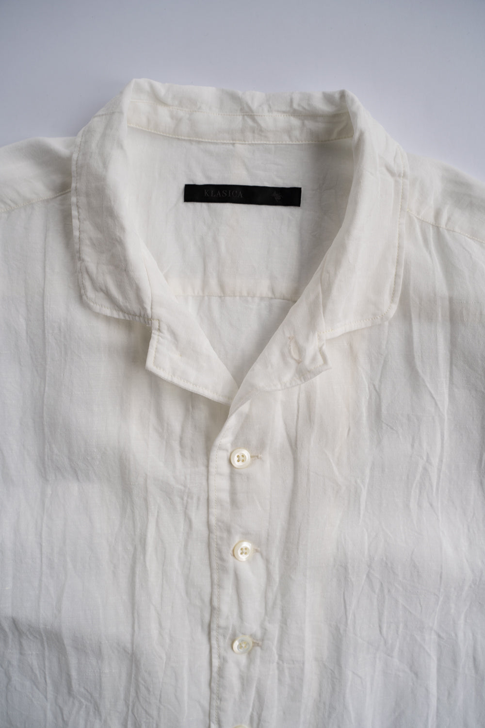 【ラスト1点】Back Flap H-S Shirts With Big Pockets”SH-052”-TW(WHITE)