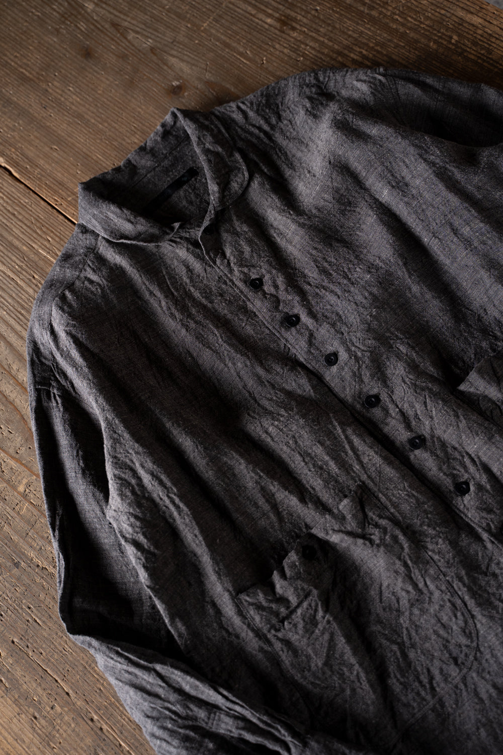 【ラスト1点】Back Flap Shirts With Big Pockets ”SH-051” -LC(BROWN)