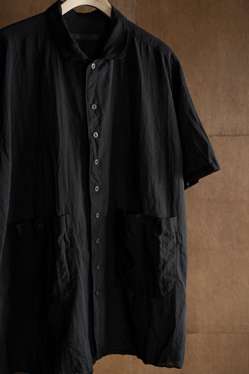 【ラスト1点】Back Flap H-S Shirts With Big Pockets”SH-052”-TW(BLACK)