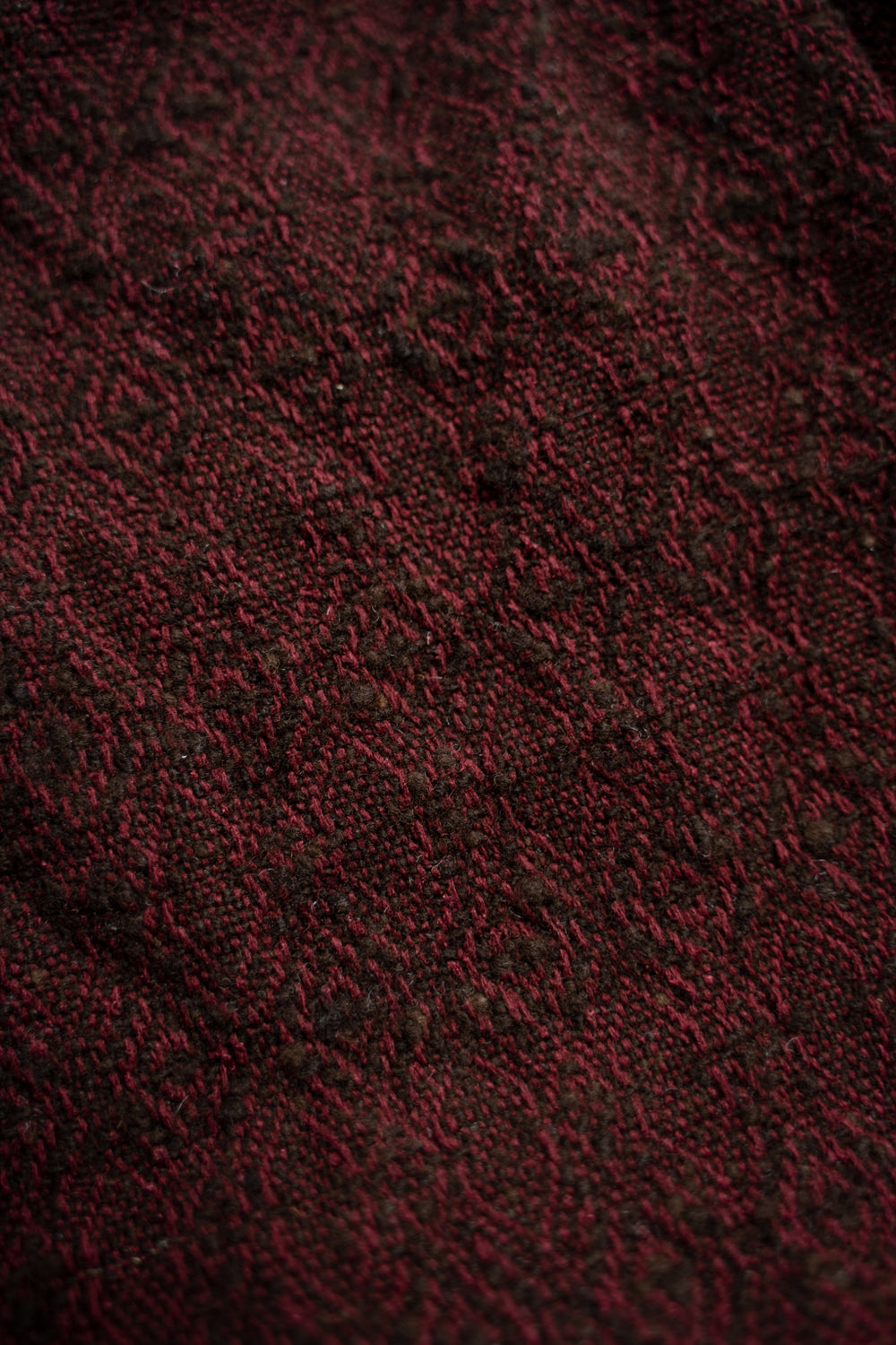 【ラスト1点】Dobby Silk Wool Long Cock Jacket/ドビーシルクウールロングコックジャケット(DARK RED)