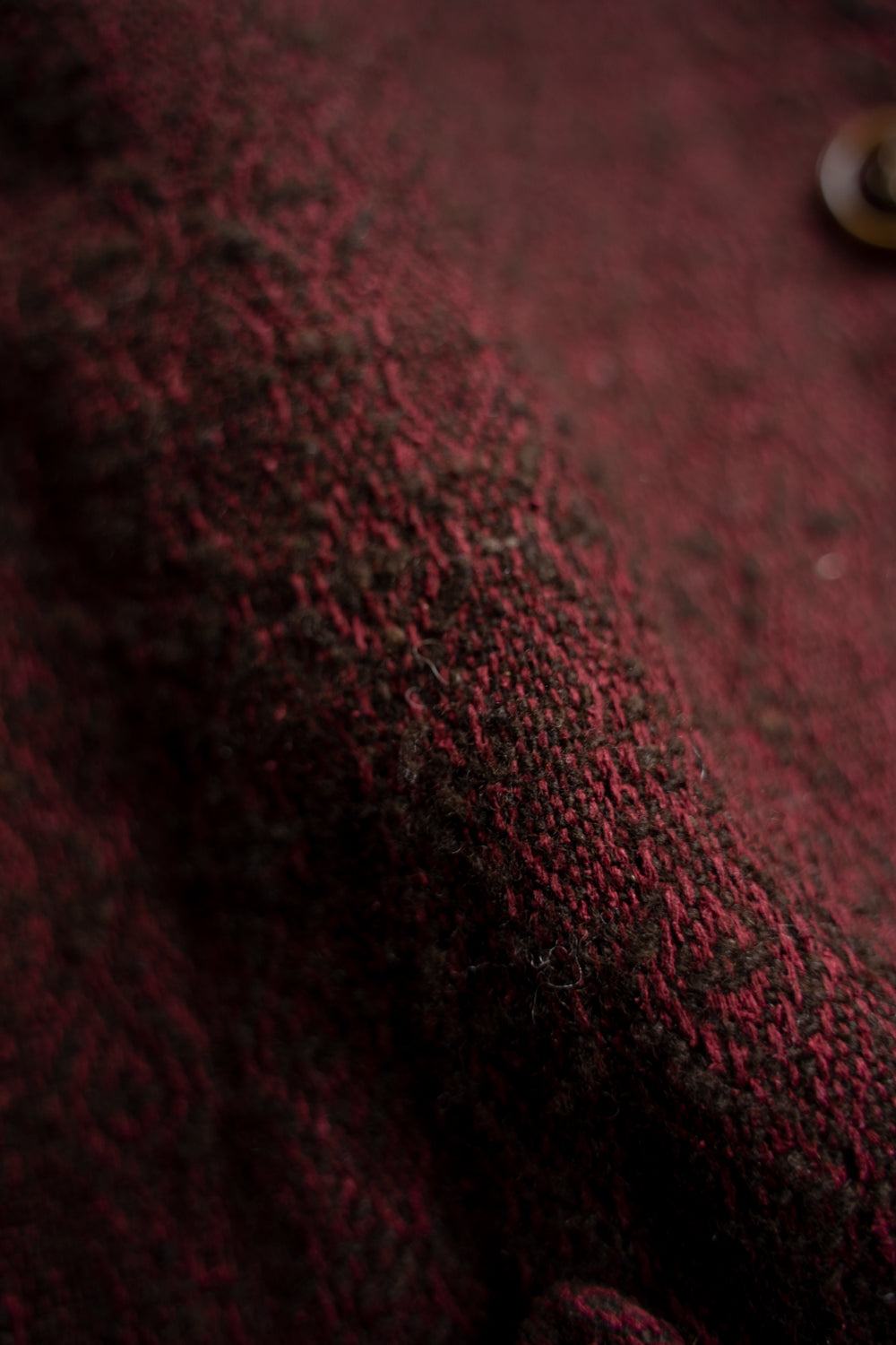 【ラスト1点】Dobby Silk Wool Long Cock Jacket/ドビーシルクウールロングコックジャケット(DARK RED)
