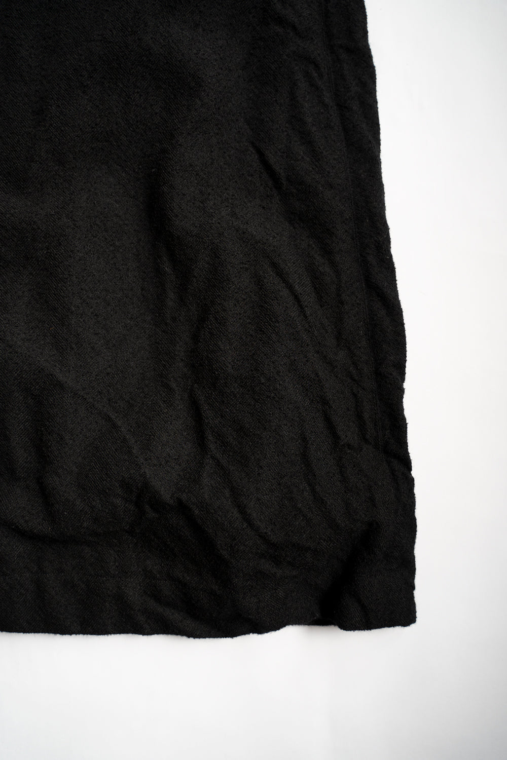 【ラスト1点】ループヤーンヘリンボンフーデッドコート(BLACK)