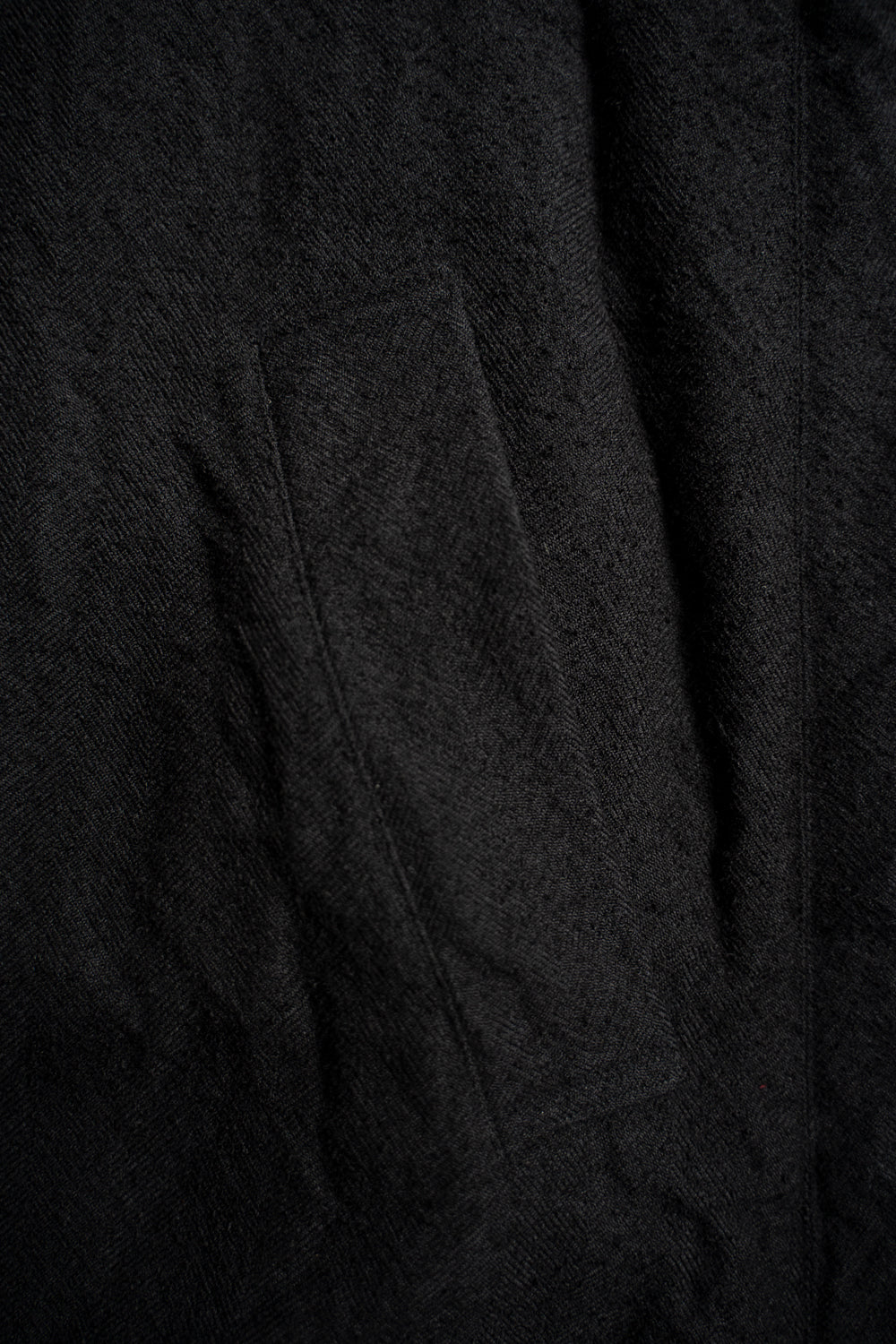 【ラスト1点】ループヤーンヘリンボンフーデッドコート(BLACK)