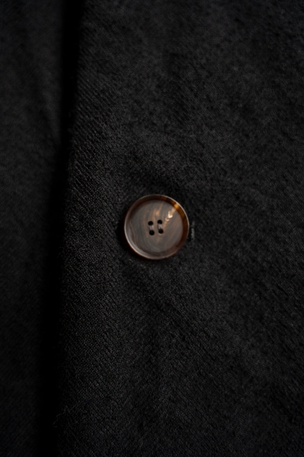 【ラスト1点】ループヤーンヘリンボンフーデッドコート(BLACK)