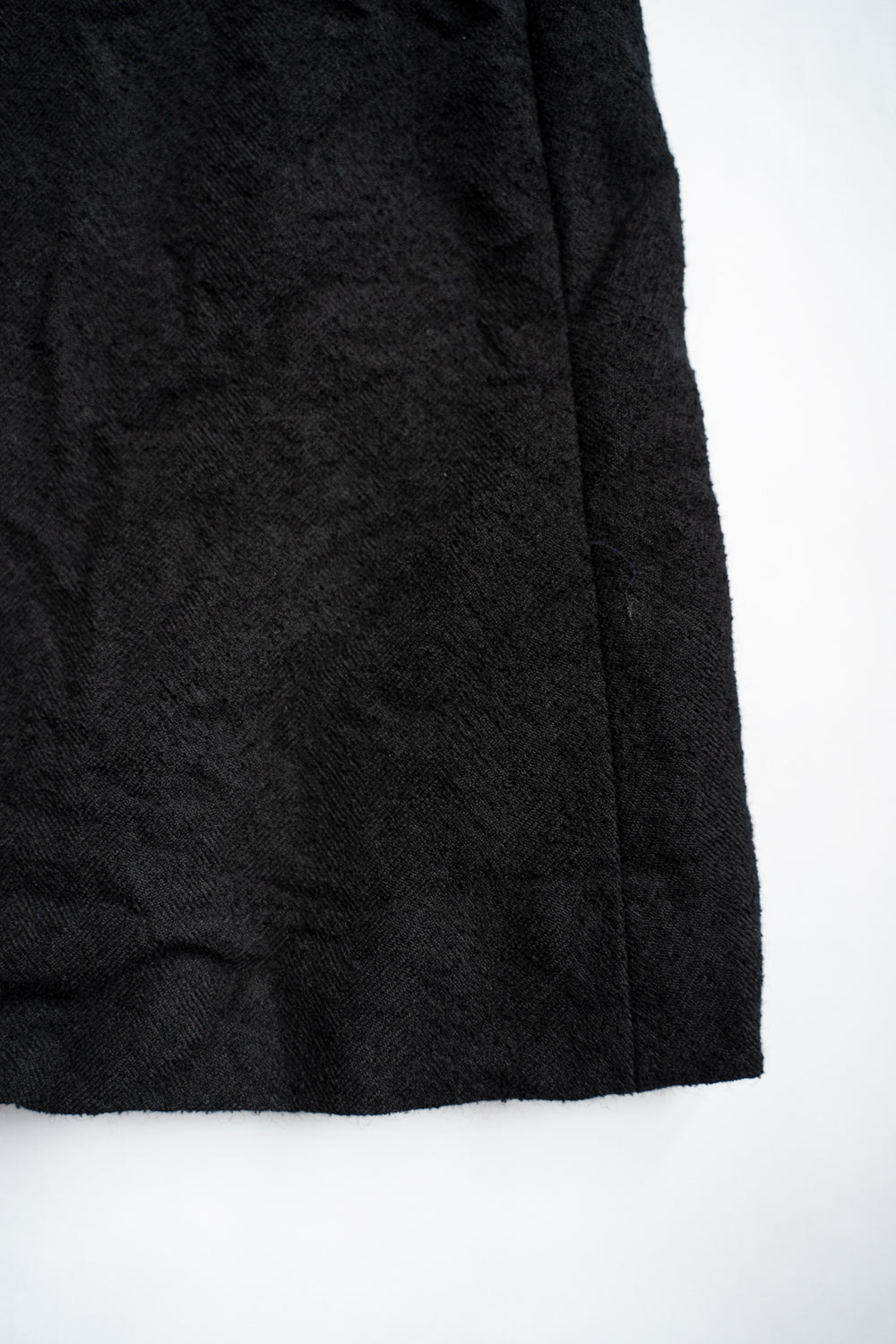 【ラスト1点】ループヤーンヘリンボン ロングコックジャケット(BLACK)