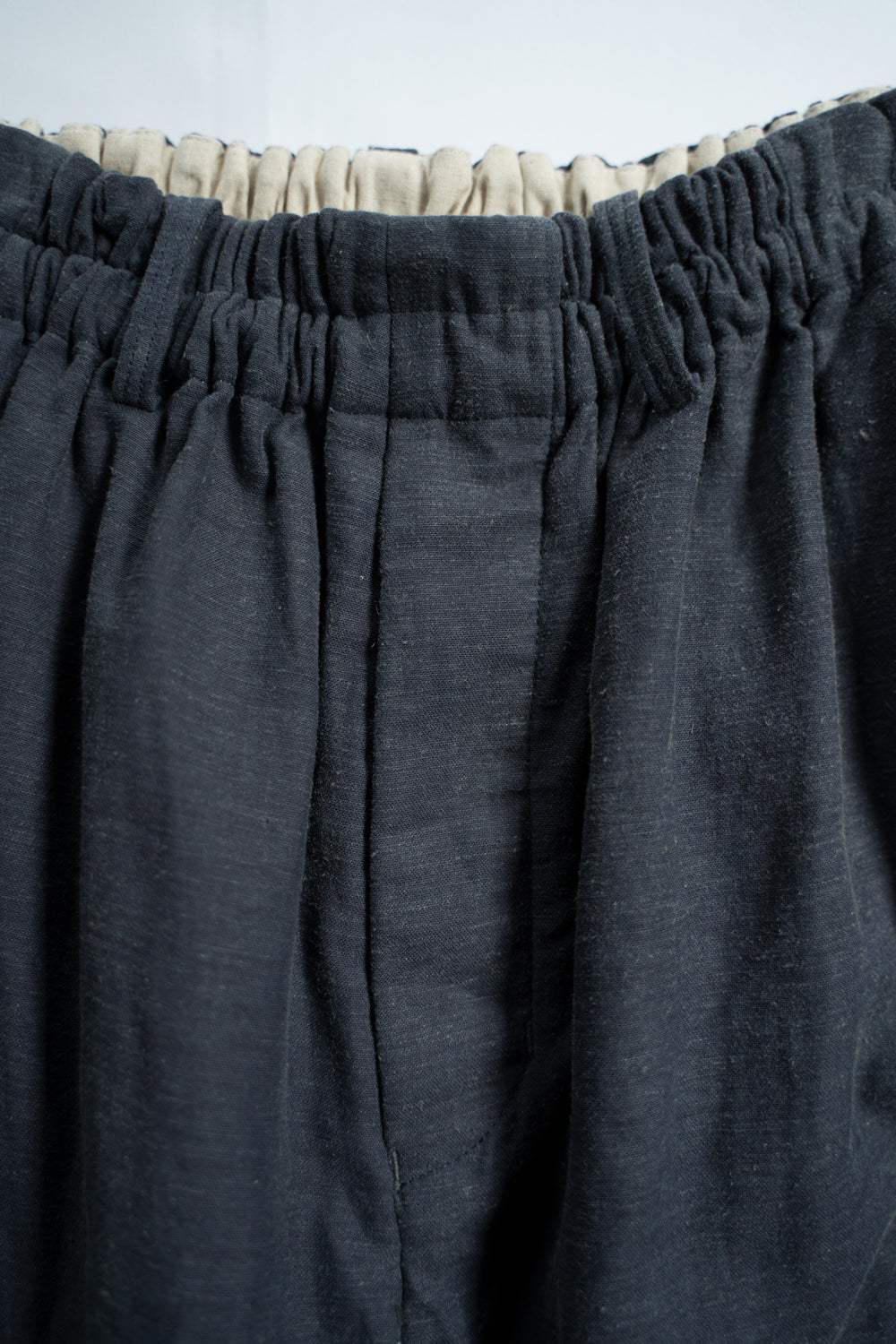 【ラスト1点】ピグメントワッシャーバックサテン サークルパンツ(DARK BLUE)