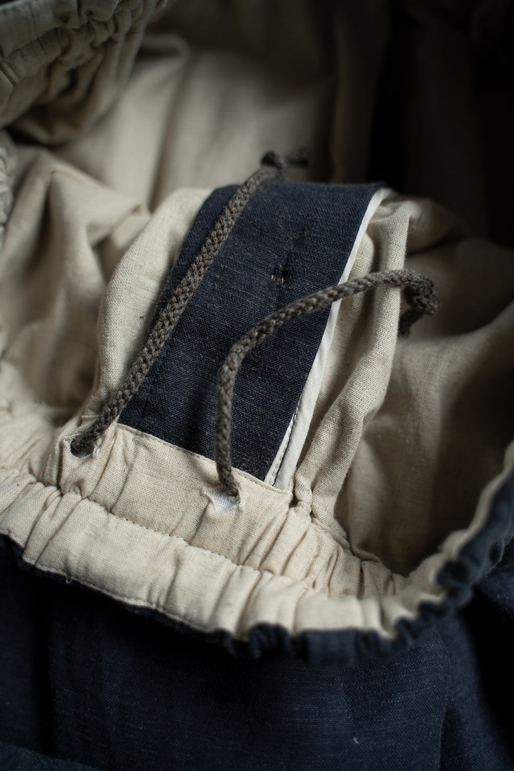 【ラスト1点】ピグメントワッシャーバックサテン サークルパンツ(DARK BLUE)