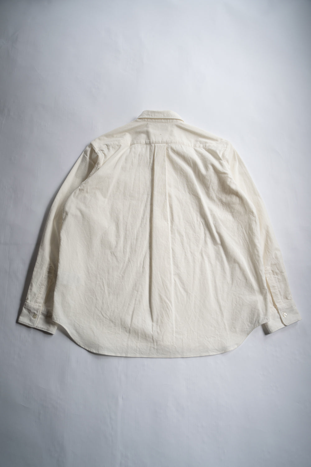 SH01B コーデュロイボックスレギュラーカラーシャツ(OFF WHITE)