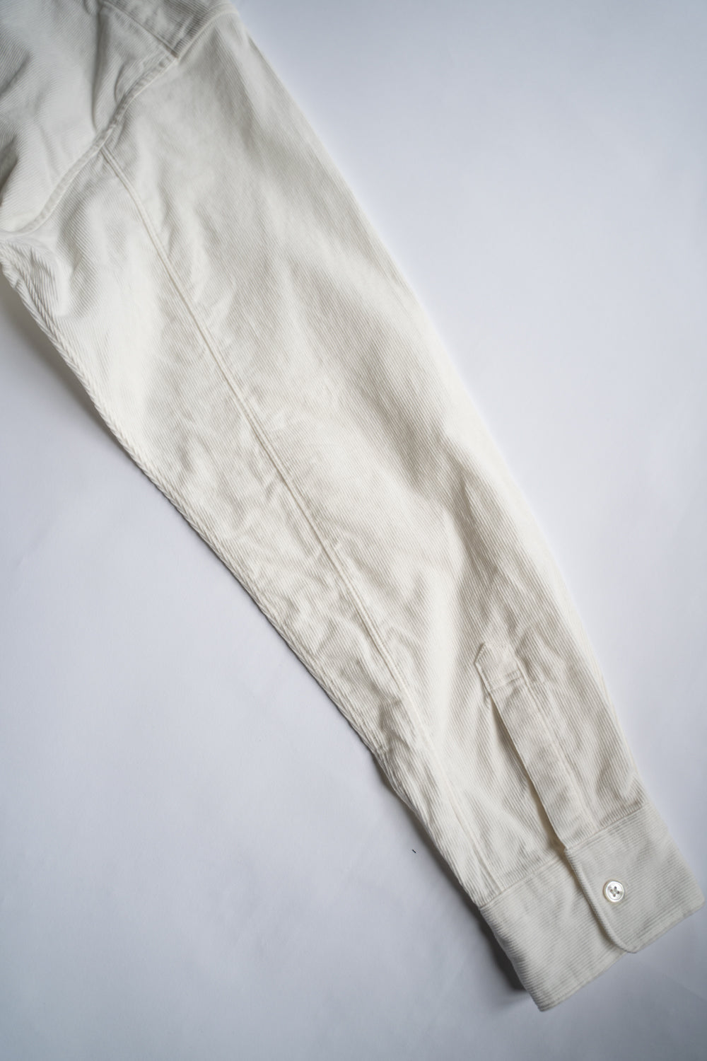 SH01B コーデュロイボックスレギュラーカラーシャツ(OFF WHITE)
