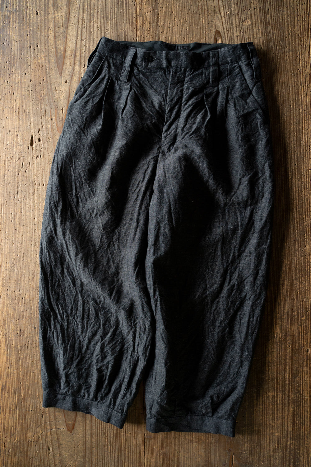 re Designed Barrel Trousers"GL GOSSE"-NN(MELANGE GRAY)