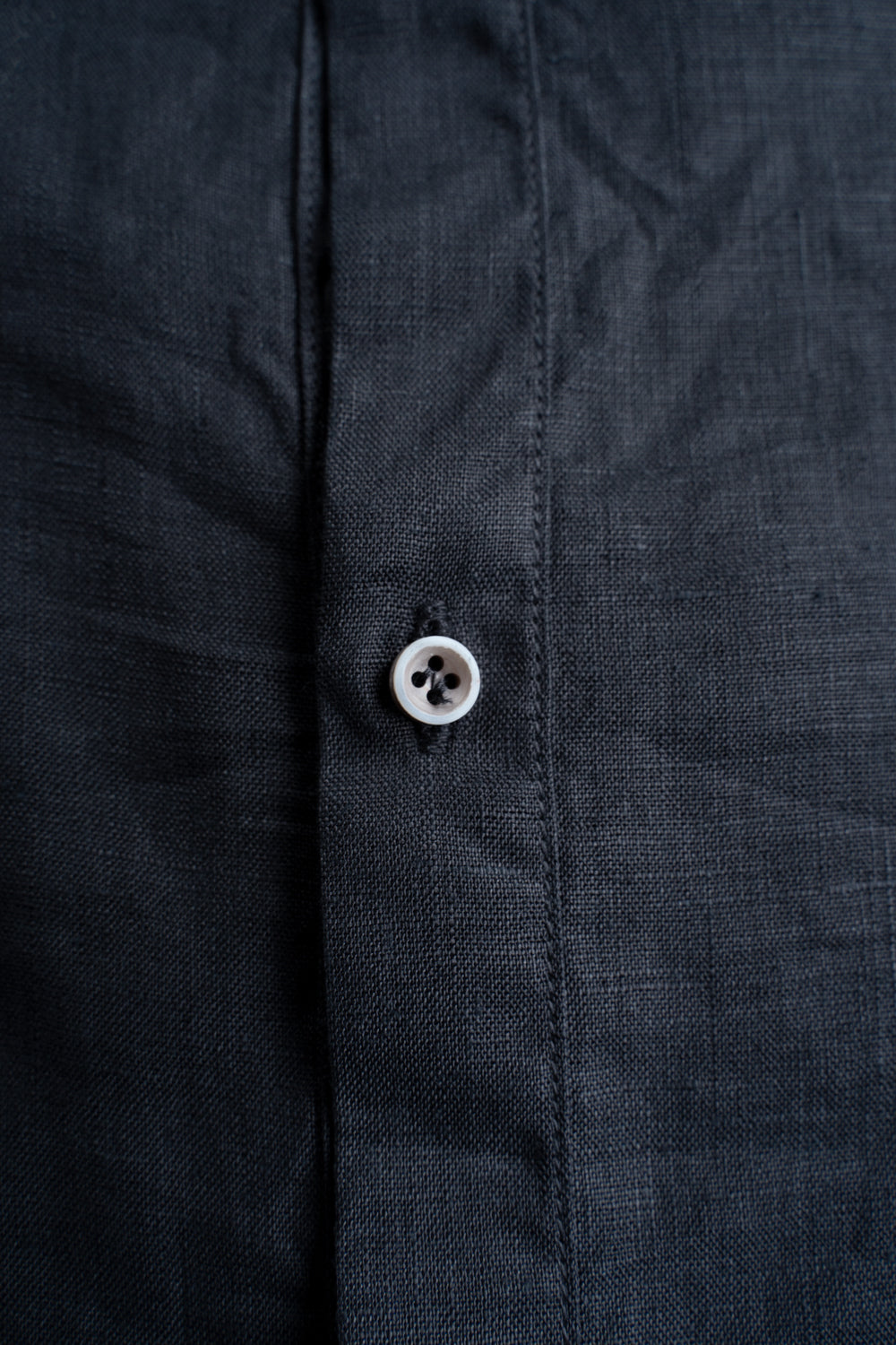 大麻シャツ 3(墨黒)