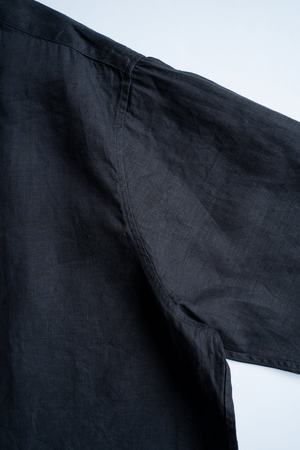 大麻シャツ 3(墨黒)