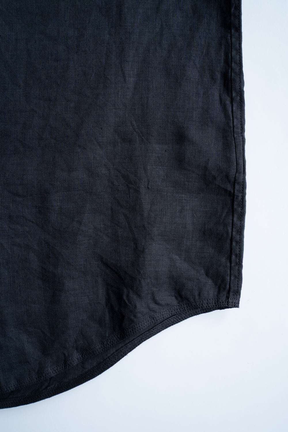 大麻シャツ 3(墨黒)