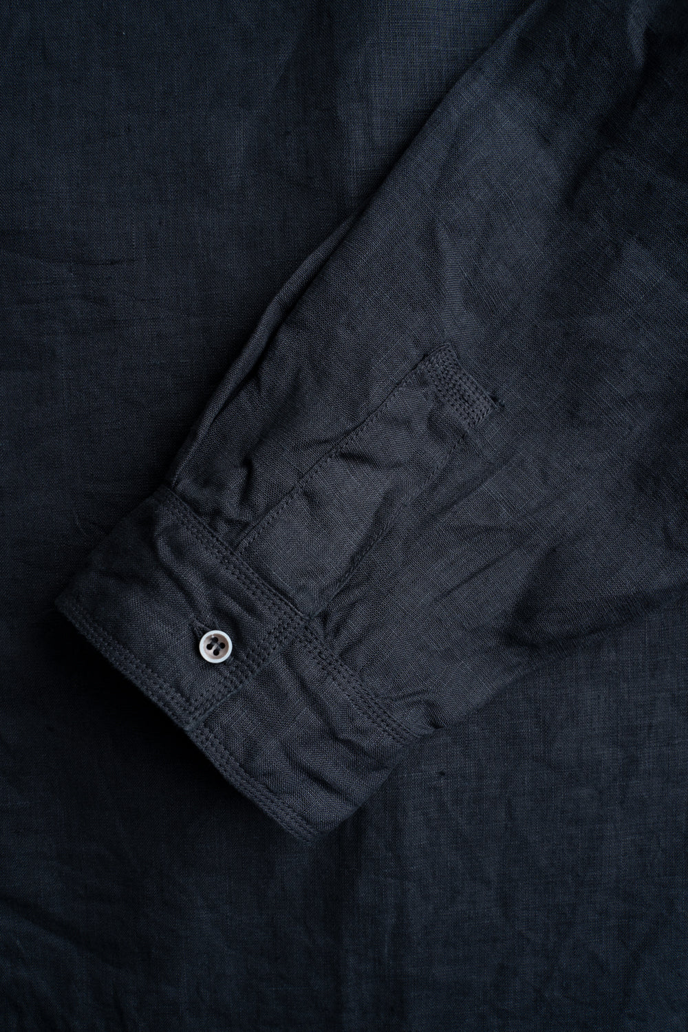 大麻シャツ 3(墨黒)