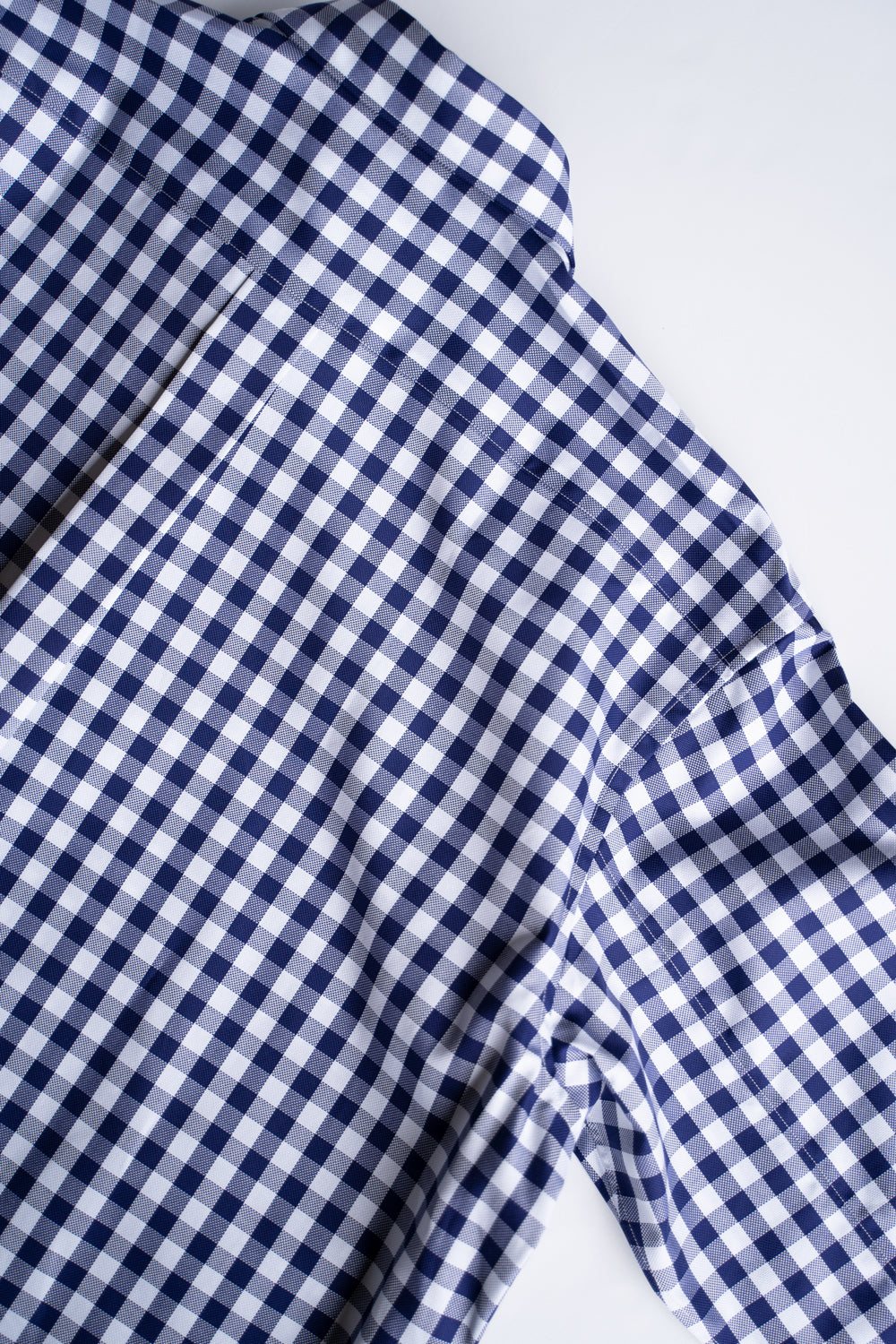 SH01B THOMAS MASON Royal Ox Gingham レギュラーカラーシャツ(NAVY)