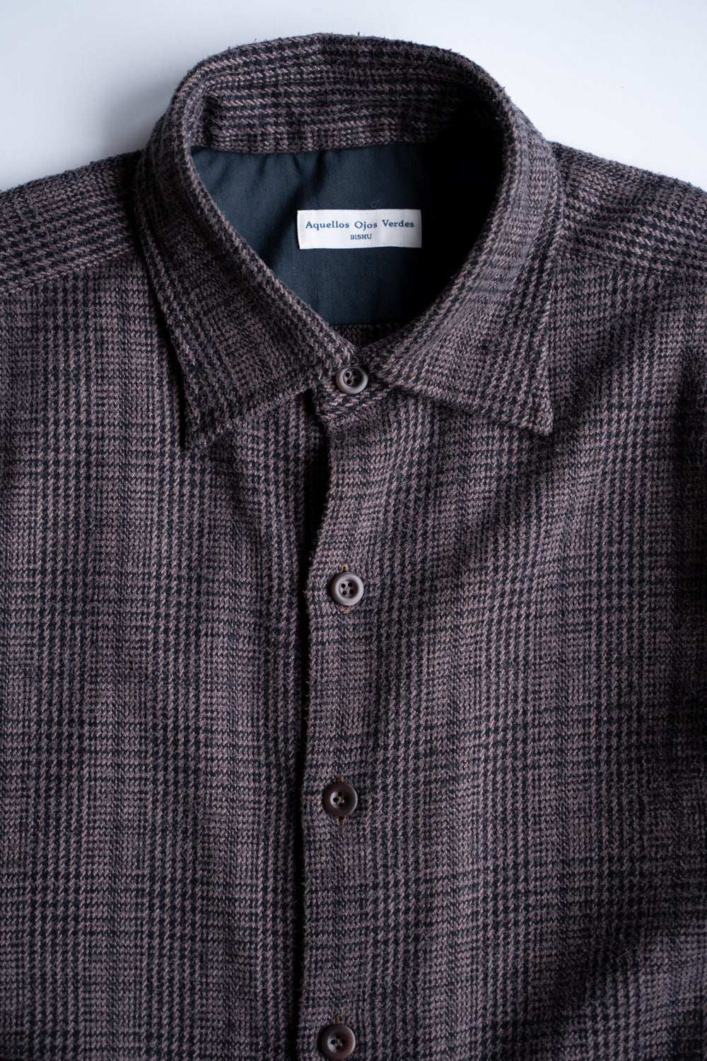 Mist Glen Windsor Wide Collar Shirt(SEPIA BROWN)