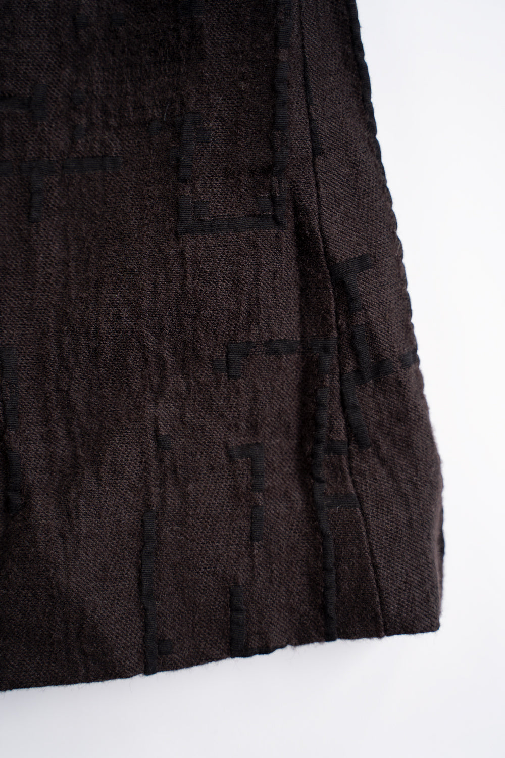 【ラスト1点】Site Plan Jaquard Long Cock Jacket/サイトプランジャカードロングコックジャケット(DARK BROWN)