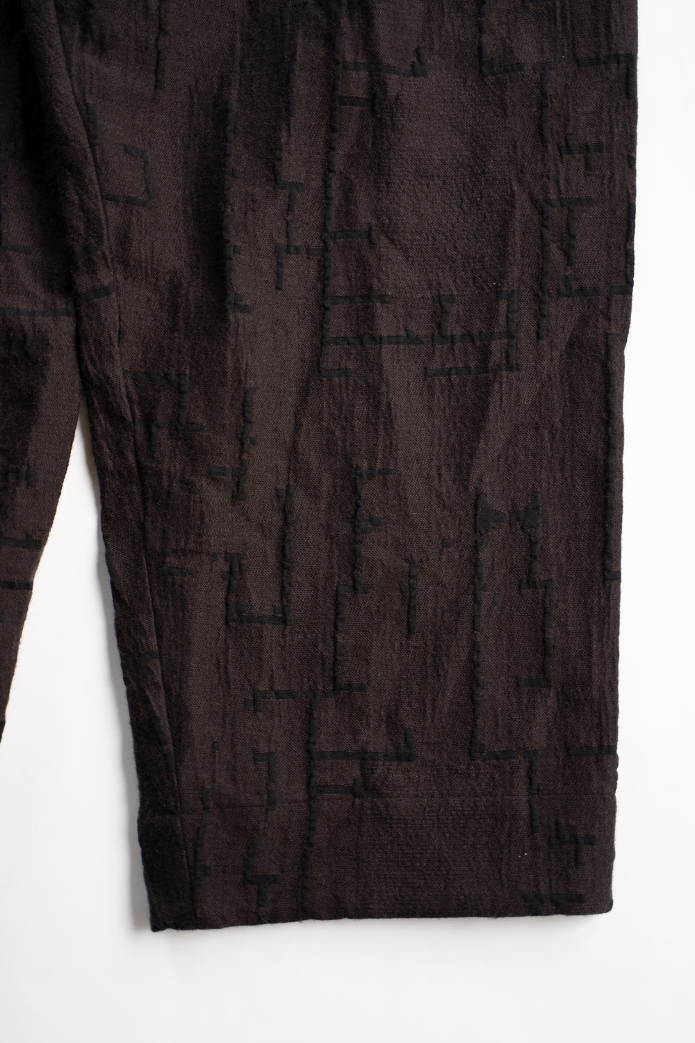 Site Plan Jaquard Curved Yoke Pants/サイトプランジャカードカーブドヨークパンツ(DARK GRAY)