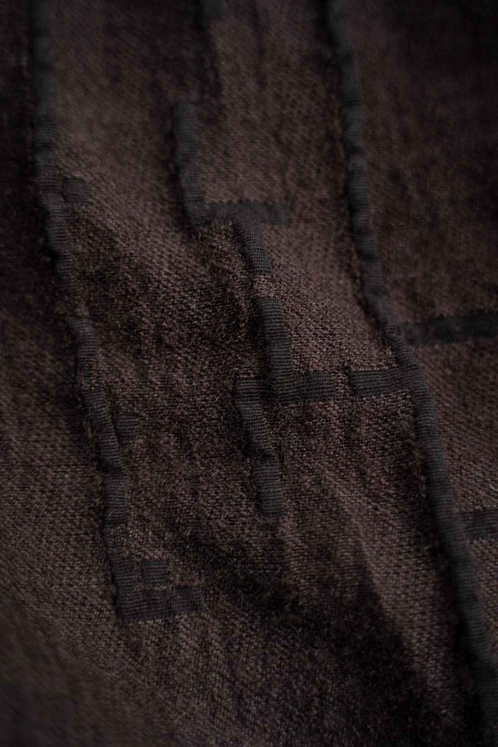 Site Plan Jaquard Curved Yoke Pants/サイトプランジャカードカーブドヨークパンツ(DARK GRAY)