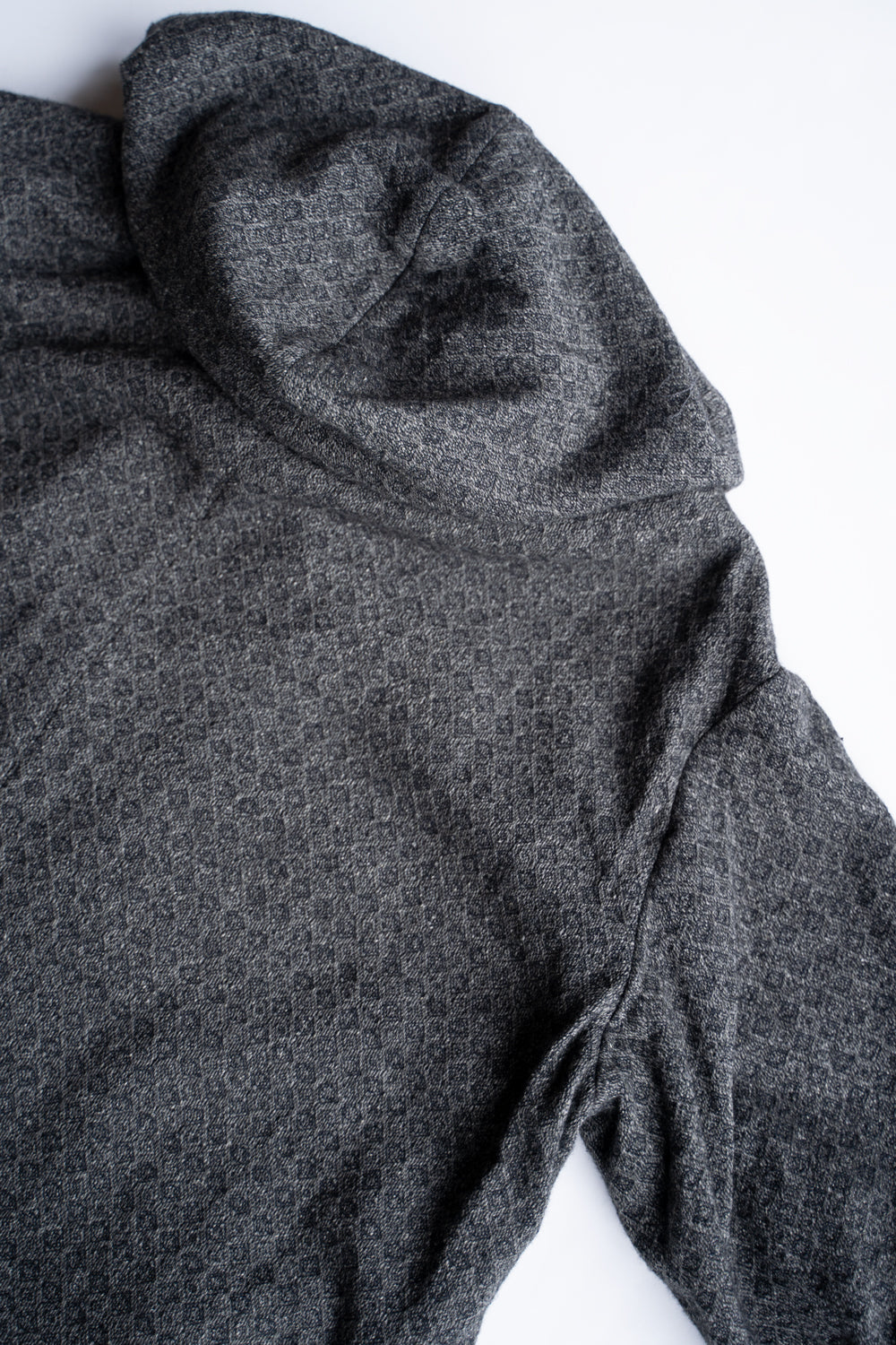 【ラスト1点】Square Dobby Cloth Hooded Coat/スクエアドビークロスフーデッドコート(DARK GRAY)