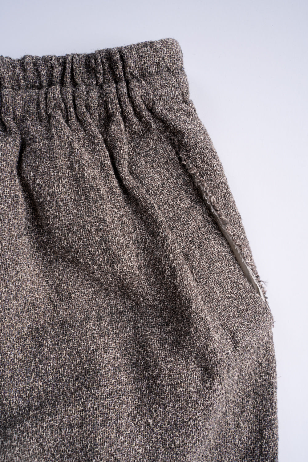 【ラスト1点】Special Twisted Yarn Fabric Baggy Pants/スペシャルツイステッドヤーンファブリックバギーパンツ(LIGHT BROWN)