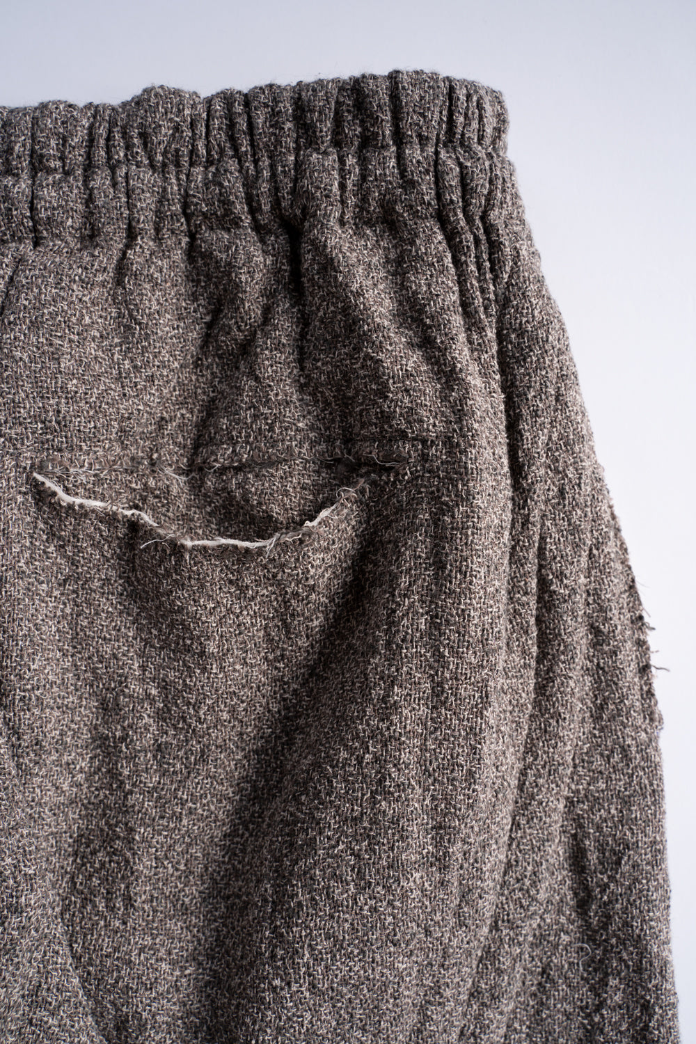 【ラスト1点】Special Twisted Yarn Fabric Baggy Pants/スペシャルツイステッドヤーンファブリックバギーパンツ(LIGHT BROWN)