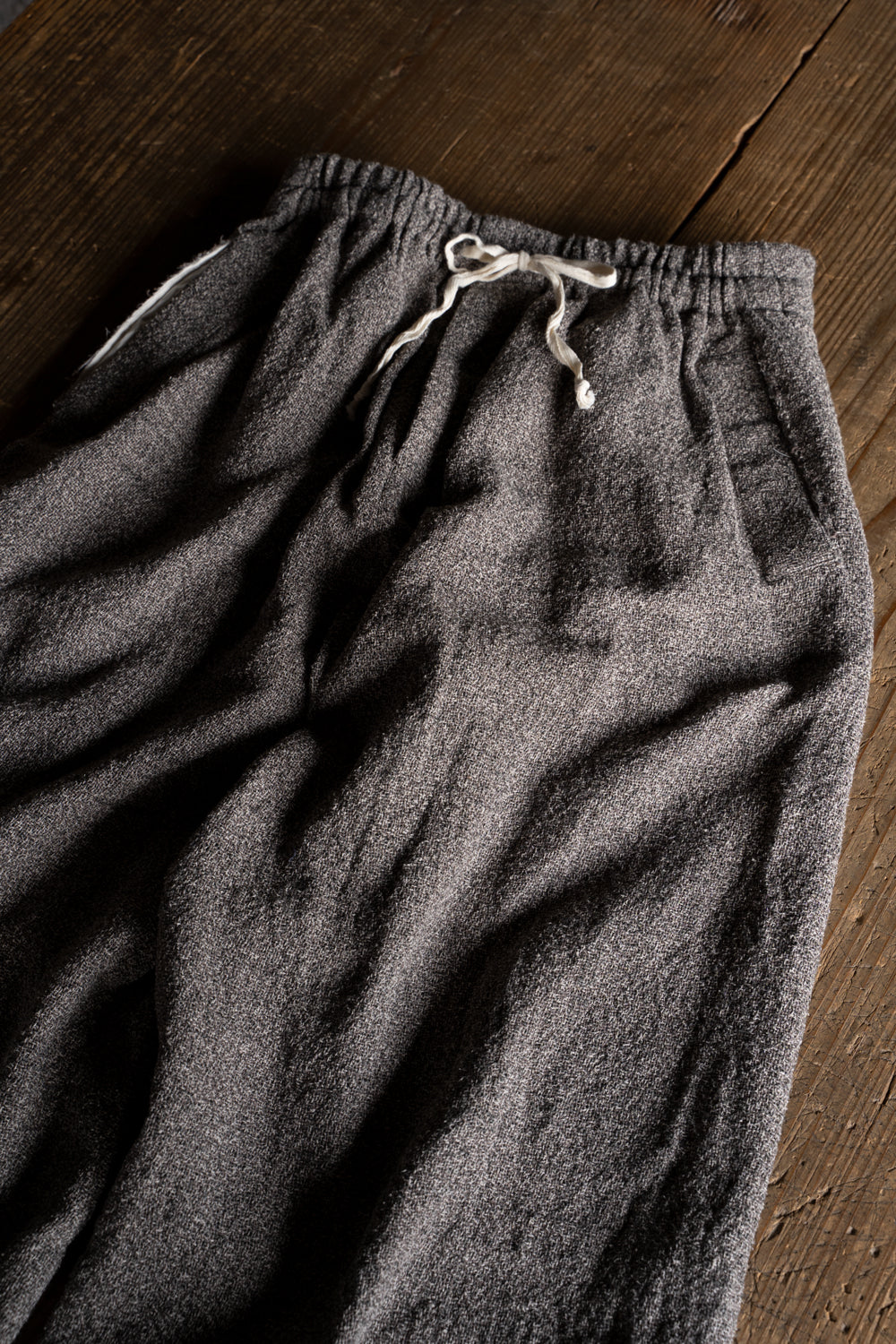 【ラスト1点】Special Twisted Yarn Fabric Baggy Pants/スペシャルツイステッドヤーンファブリックバギーパンツ(LIGHT BROWN)