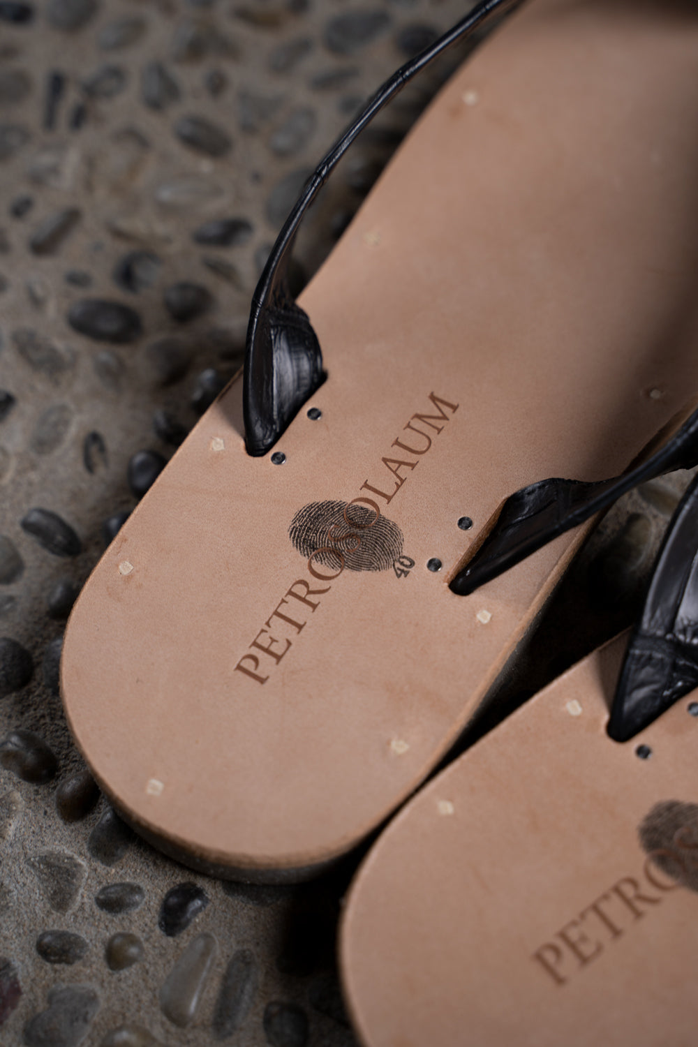 【ラスト1点】B-Sandals-Crocodile(BLACK)
