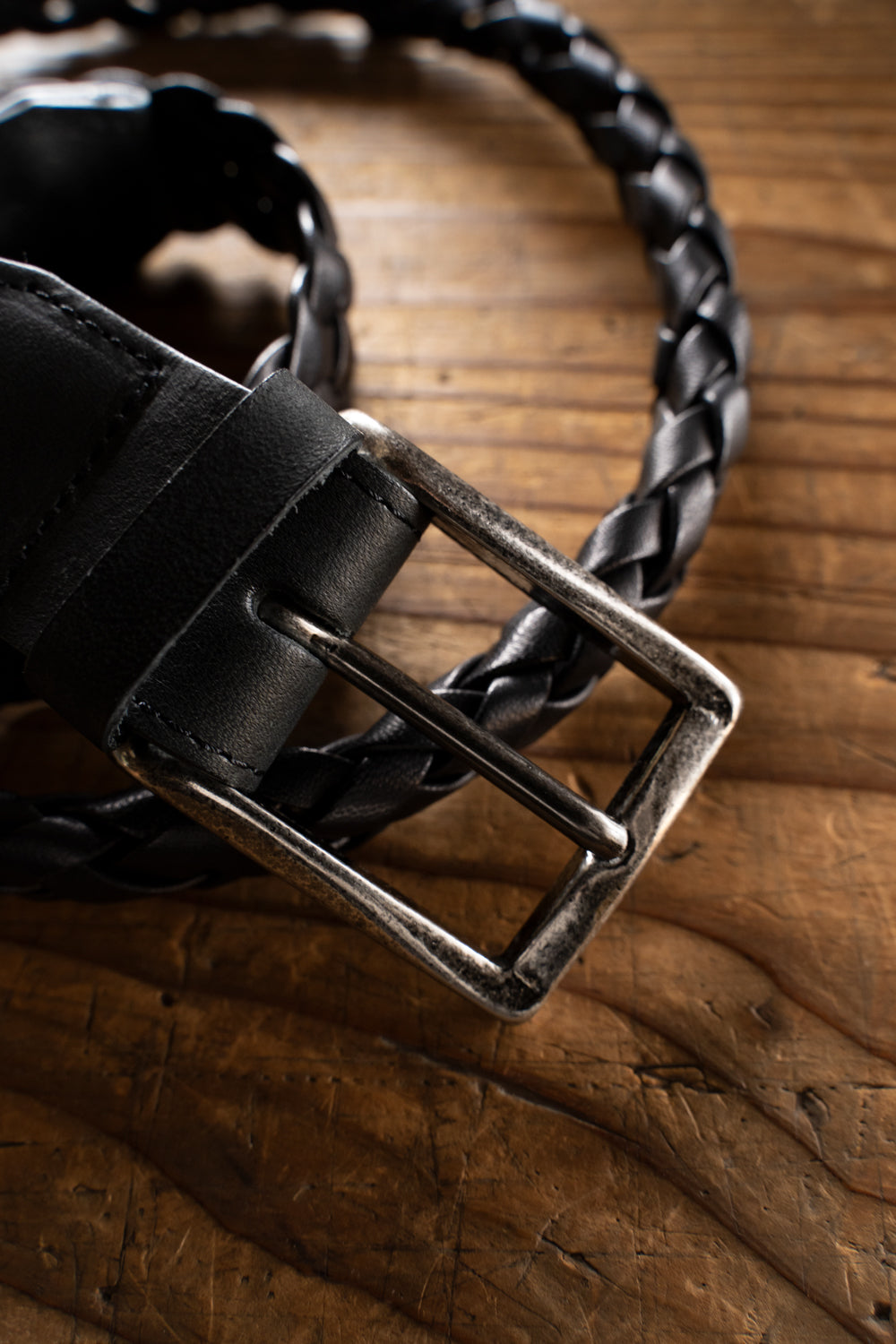 【ラスト1点】Hand Braided Handle Belt(BLACK)