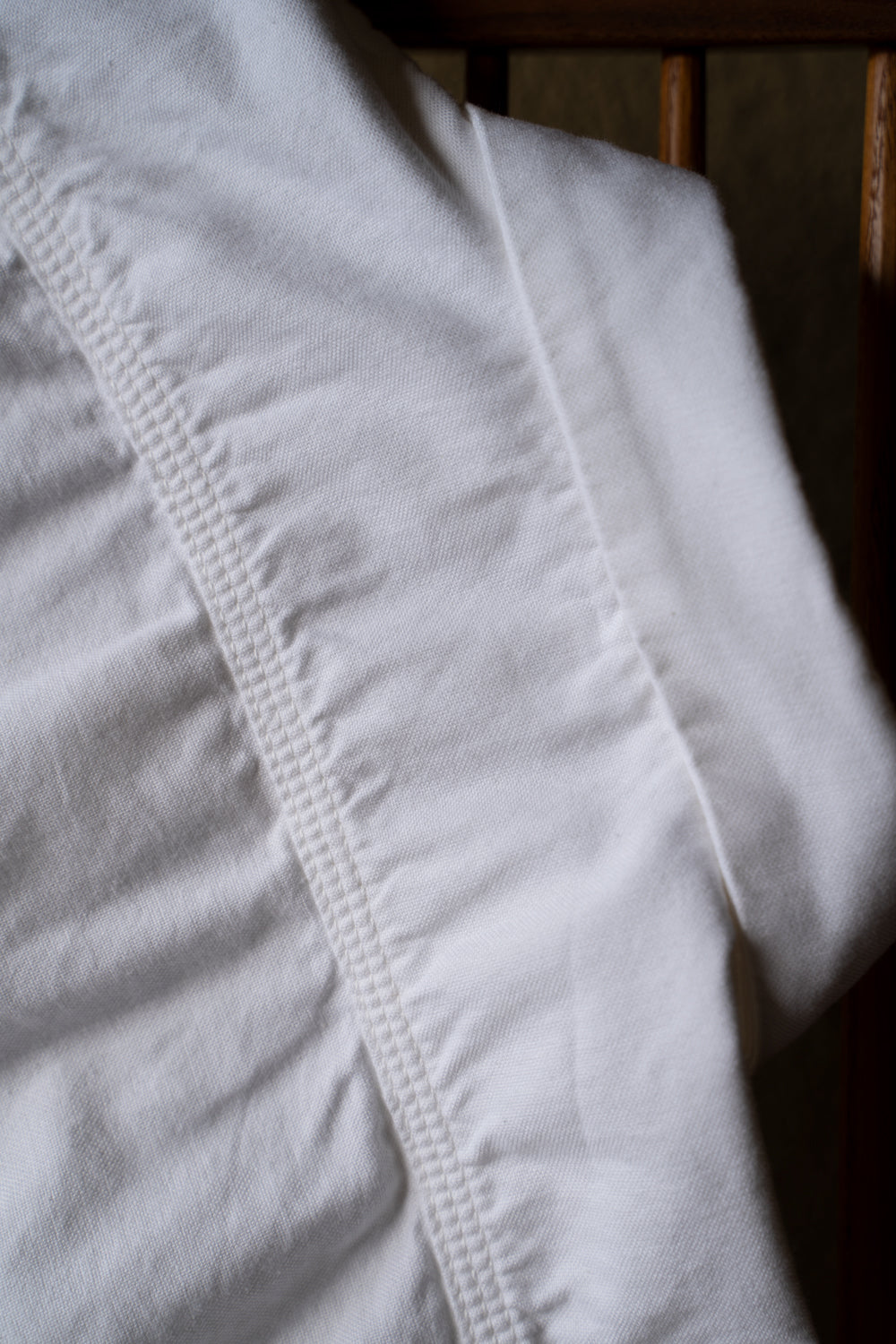 SH04B ボックスワイド3本針シャツ ox(WHITE)