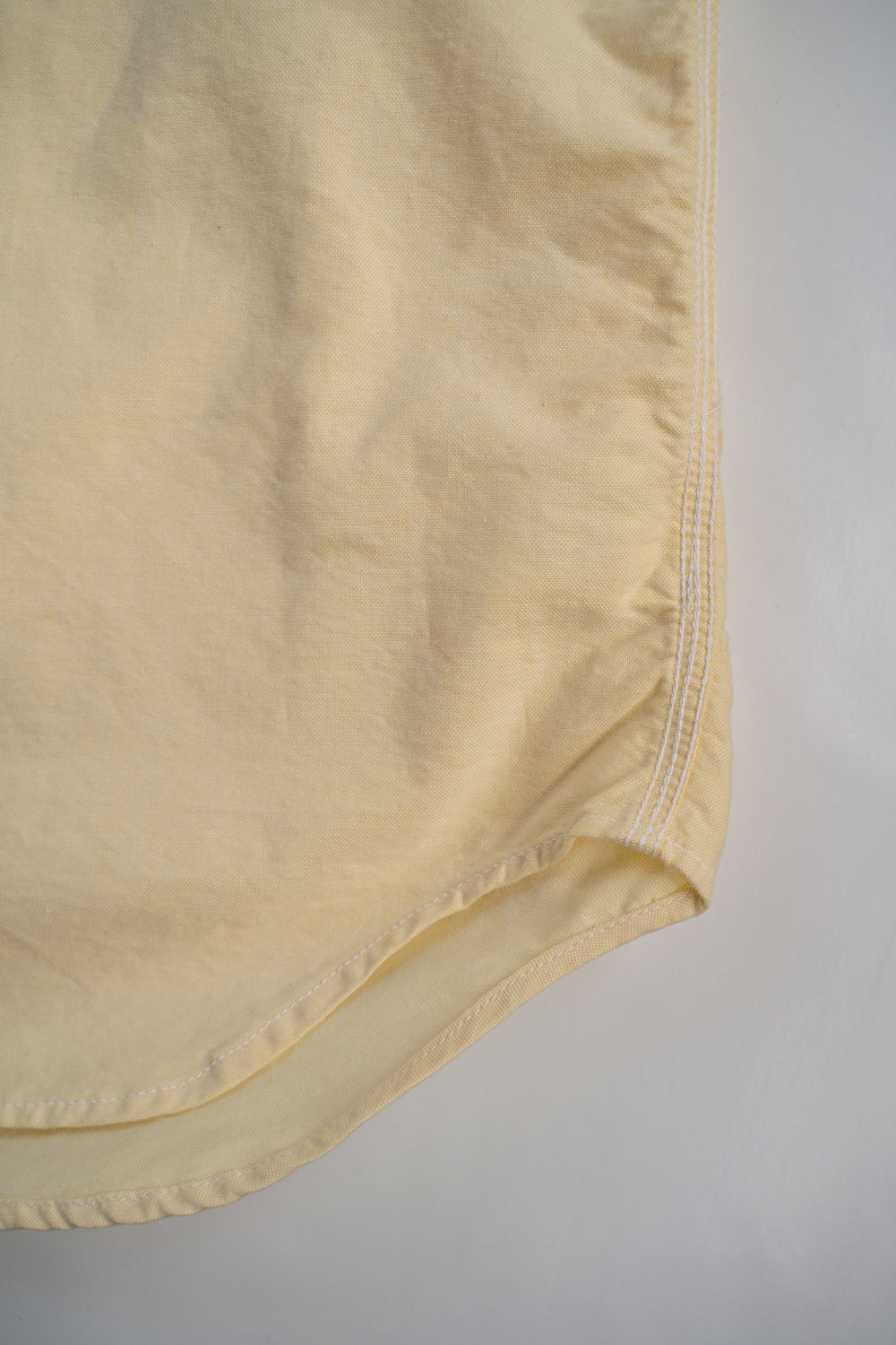 SH04B ボックスワイド3本針シャツ ox(YELLOW)