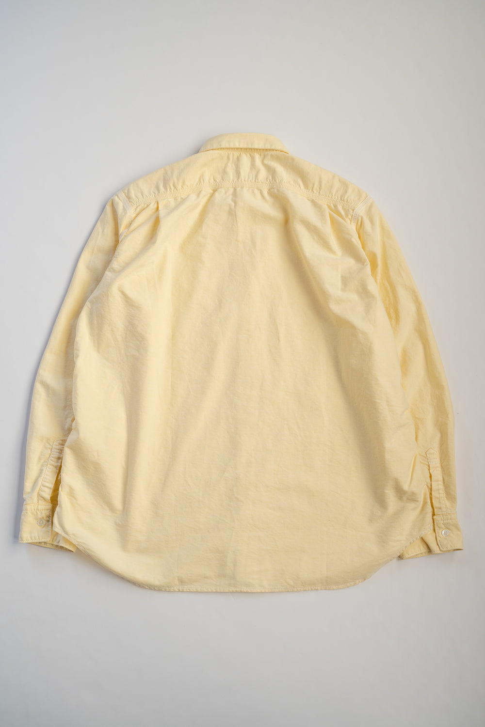 SH04B ボックスワイド3本針シャツ ox(YELLOW)